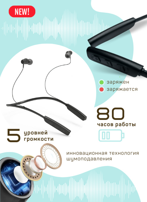 Цифровой усилитель звука Neckband Jinghao JH-TW40